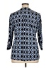 Charter Club Argyle Blue 3/4 Sleeve Blouse Size 0X - photo 2