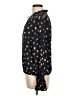 CeCe Floral Multi Color Black Long Sleeve Blouse Size L - photo 5