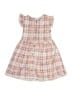 Little Lass Plaid Tan Dress Size 6X - photo 1