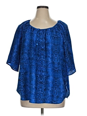 Violet & Claire Short Sleeve Blouse (view 1)