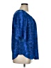 Violet & Claire 100% Polyester Snake Print Blue Short Sleeve Blouse Size 1X - photo 4