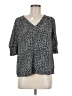 Maison d' Amelie 100% Polyester Black 3/4 Sleeve Blouse Size M - photo 1
