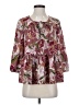 Cooper & Ella 100% Polyester Burgundy 3/4 Sleeve Blouse Size XS (0) - photo 1