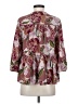 Cooper & Ella 100% Polyester Burgundy 3/4 Sleeve Blouse Size XS (0) - photo 2