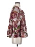 Cooper & Ella 100% Polyester Burgundy 3/4 Sleeve Blouse Size XS (0) - photo 4
