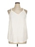 Shein Curve Ivory Sleeveless Blouse Size 0X - photo 1