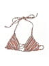 Unbranded Stripes Orange Swimsuit Top Size XXS (estimated) - photo 1