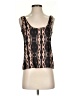 Cali Dreaming Floral Multi Color Brown Sleeveless Top Size XS - photo 1