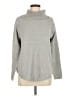 Jeanne Pierre Solid Gray Turtleneck Sweater Size M - photo 1