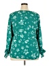 Halogen 100% Polyester Teal 3/4 Sleeve Blouse Size XXL - photo 2