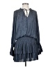 Current Air 100% Polyester Chevron-herringbone Blue Casual Dress Size S - photo 1