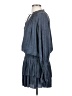 Current Air 100% Polyester Chevron-herringbone Blue Casual Dress Size S - photo 5