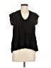 Xhilaration Black Short Sleeve Blouse Size M - photo 1