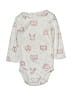Carter's Print Gray Long Sleeve Onesie 3-6 MO / 6 MO - photo 1
