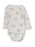Carter's Print Gray Long Sleeve Onesie 3-6 MO / 6 MO - photo 2