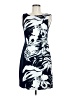 Connected Apparel Graphic Blue Cocktail Dress Size 6 - photo 1