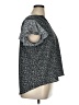 Investments 100% Polyester Black Short Sleeve Blouse Size XL (petite) - photo 4