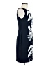 Connected Apparel Graphic Blue Cocktail Dress Size 6 - photo 4