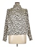 Zara Animal Print Ivory Long Sleeve Blouse Size XL - photo 1