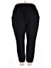 Terra & Sky Solid Black Active Pants Size 3X - photo 2