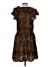 Old Navy 100% Rayon Animal Print Brown Cocktail Dress Size L - photo 2