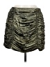 Lost + Wander 100% Polyester Metallic Green Casual Skirt Size M - photo 1