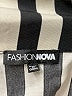 Fashion Nova Stripes Silver Long Sleeve Blouse Size XL - photo 8