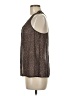 Eliot 100% Silk Brown Sleeveless Silk Top Size M - photo 5