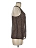 Eliot 100% Silk Brown Sleeveless Silk Top Size M - photo 4