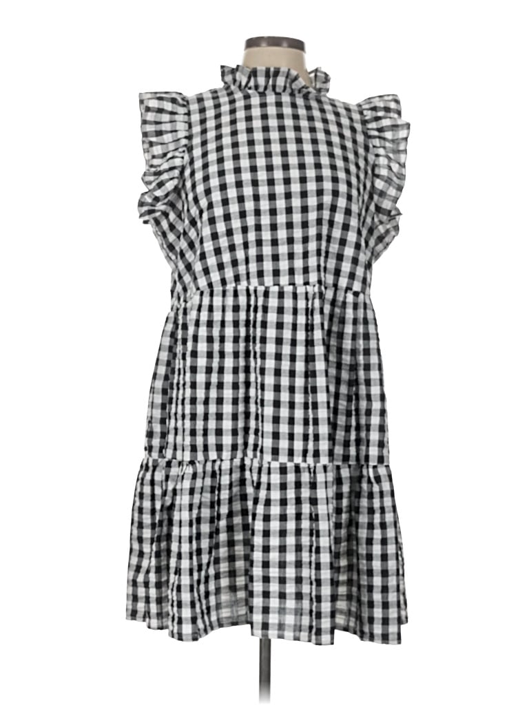 Pre-owned Mud Pie Casual Dress In Gray