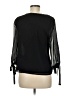 Darling 100% Polyester Black 3/4 Sleeve Blouse Size M - photo 2