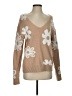 Shein Floral Tan Pullover Sweater Size 4 - photo 1