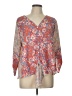West Kei Orange 3/4 Sleeve Blouse Size L - photo 1