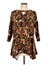 Robert Louis Brown 3/4 Sleeve Blouse Size L - photo 1