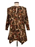 Robert Louis Brown 3/4 Sleeve Blouse Size L - photo 2