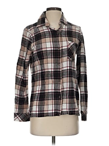 RVCA Long Sleeve Button-Down Shirt (view 1)