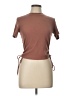 Zara Brown Short Sleeve Top Size L - photo 1
