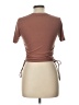 Zara Brown Short Sleeve Top Size L - photo 2