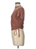 Zara Brown Short Sleeve Top Size L - photo 5