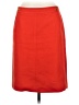 Talbots 100% Cotton Solid Red Orange Formal Skirt Size 8 - photo 1