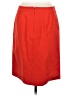 Talbots 100% Cotton Solid Red Orange Formal Skirt Size 8 - photo 2