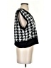 Unbranded 100% Acrylic Houndstooth Black Sweater Vest Size S - photo 4