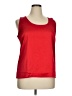 Ann Taylor 100% Polyester Red Sleeveless Top Size XL - photo 1