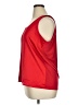 Ann Taylor 100% Polyester Red Sleeveless Top Size XL - photo 5