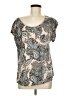 Daniel Rainn 100% Rayon Paisley Silver Short Sleeve T-Shirt Size M - photo 1