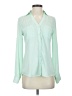 Express 100% Polyester Green Long Sleeve Blouse Size XS - photo 1