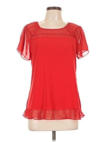 Emma & Olivia Short Sleeve Blouse (view 1)