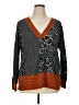 Weekend Suzanne Betro Animal Print Gray Pullover Sweater Size XL - photo 1
