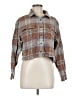 Obey 100% Cotton Plaid Brown Long Sleeve Button-Down Shirt Size M - photo 1