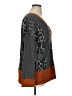 Weekend Suzanne Betro Animal Print Gray Pullover Sweater Size XL - photo 4